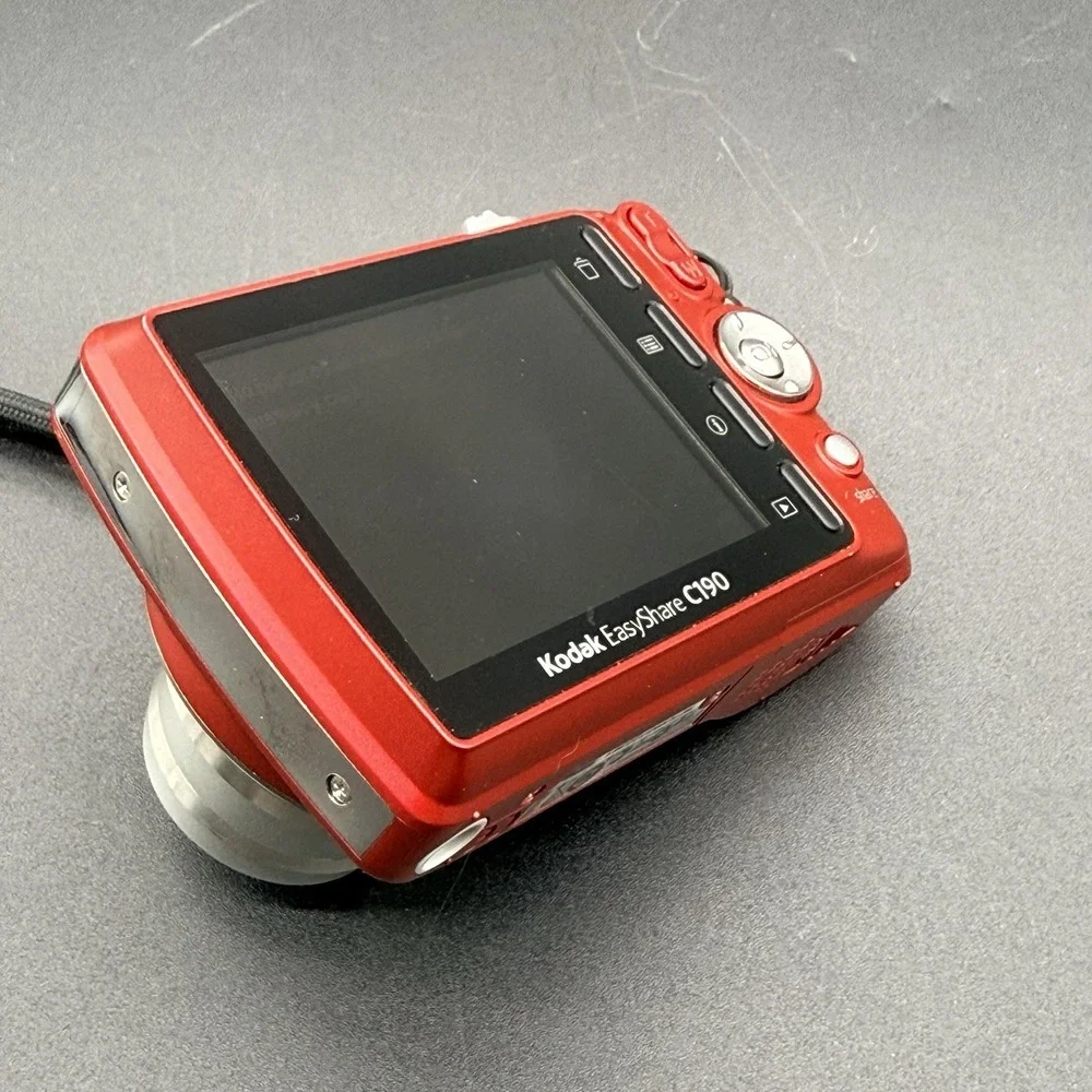 Kodak EasyShare C190 Red 12MP Digital Camera 5x Zoom Box Accessories Tested